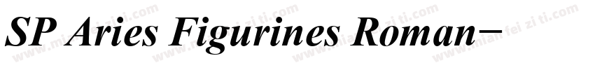 SP Aries Figurines Roman字体转换